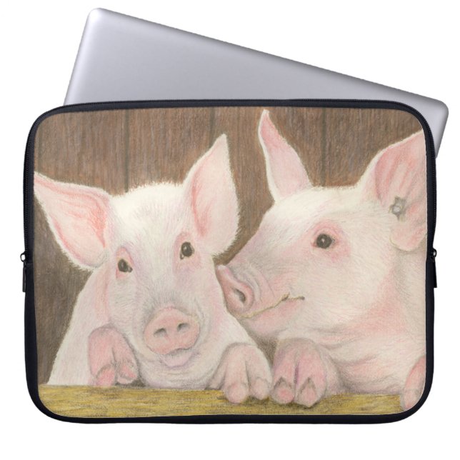 Ferkel Laptopschutzhülle (Vorderseite)