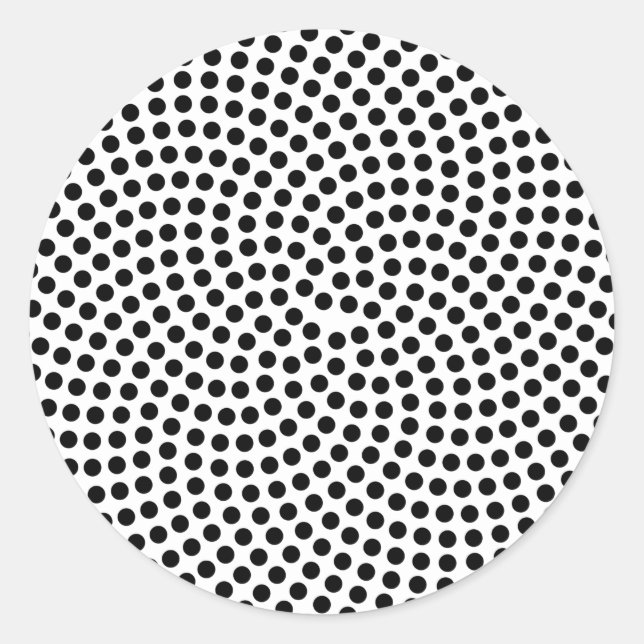 Fermats Spirale Runder Aufkleber (Vorderseite)