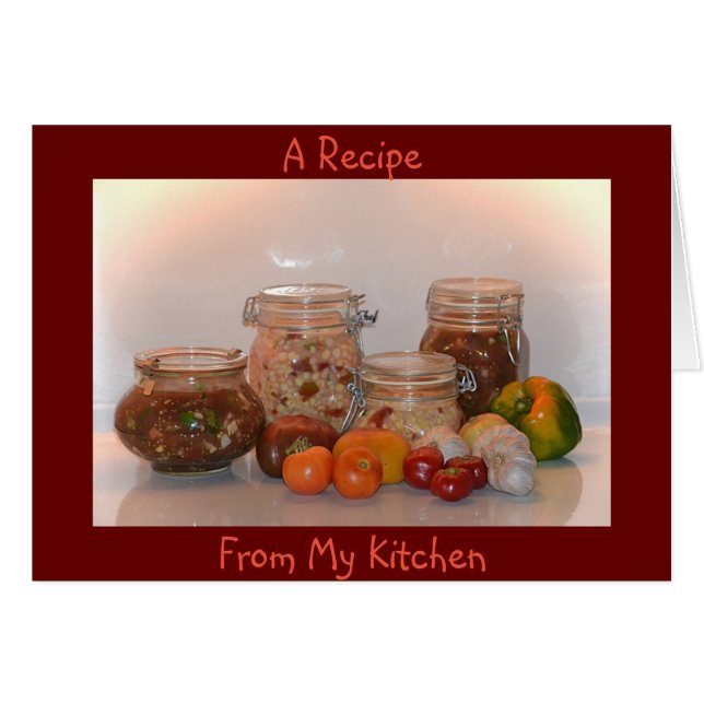 Fermentierte Veggies Rezept-Karte (Vorderseite (Horizontal))