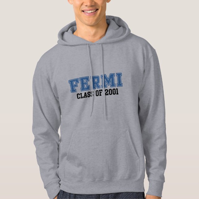 Fermi-Klasse im Vintagen Stil von 2001 Hoodie (Vorderseite)