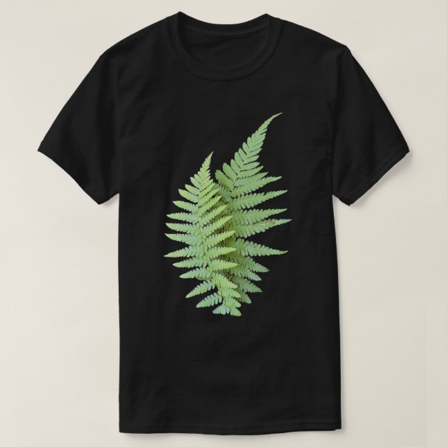 Fern Blätter Botanische Kunst für Frühling und Her T-Shirt (Design vorne)