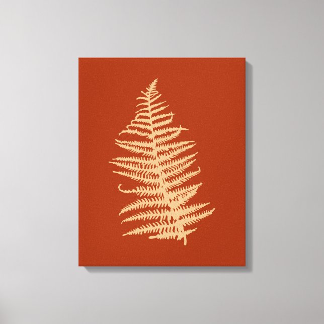 Fern-Blätter Herbst Leinwanddruck (Vorderseite)