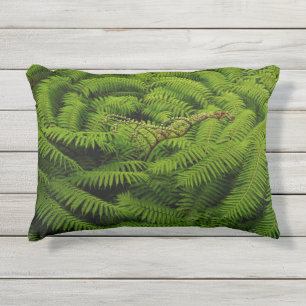 Fern Blätter Portrait Kissen Für Draußen