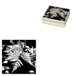 Fern-Blätter Rubber-Briefmarke Gummistempel