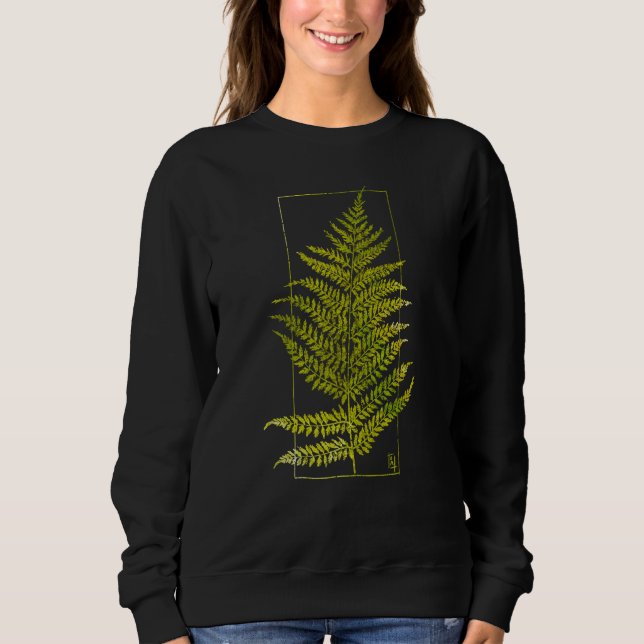 Fern Blockprint IV Sweatshirt (Vorderseite)