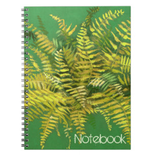 Fern, blumenreich, individuell anpassbar, grün, bl notizblock