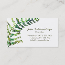 Fern Business Card Visitenkarte