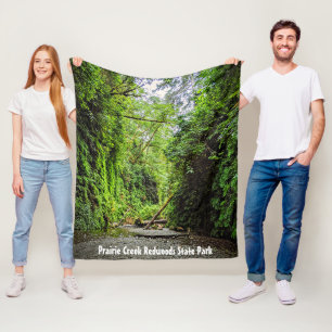 Fern Canyon Green Walls in Redwoods Nationalpark Fleecedecke