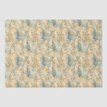 Fern & Eucalyptus Skeletts Leaf Decoupage Paper