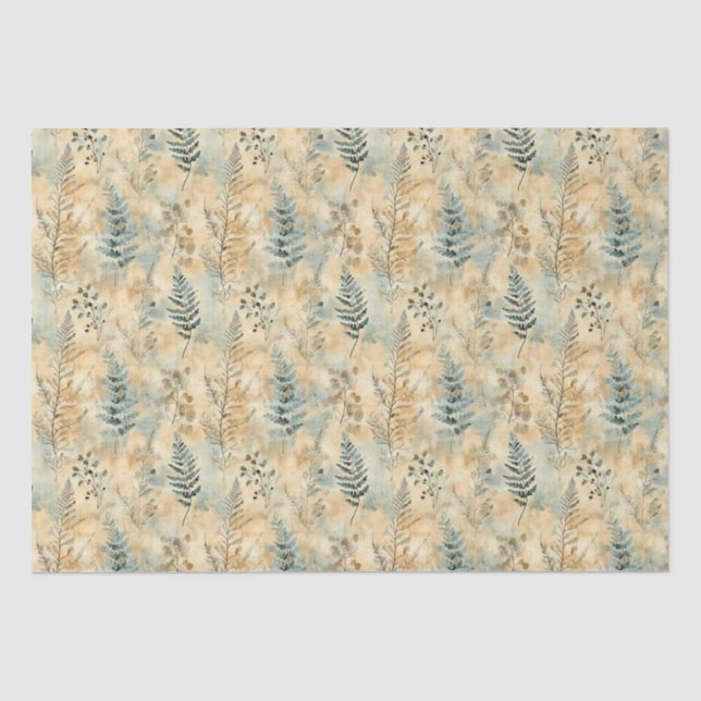 Fern & Eucalyptus Skeletts Leaf Decoupage Paper Seidenpapier (Vorderseite)