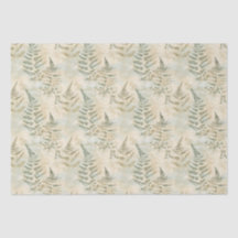 Fern & Eucalyptus Skeletts Leaf Decoupage Paper