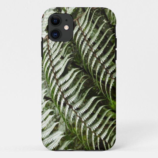 Fern Fronds II Dunkle grüne Natur Case-Mate iPhone Hülle (Rückseite)