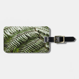 Fern Fronds II Dunkle grüne Natur Gepäckanhänger