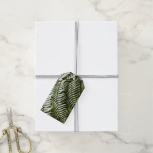 Fern Fronds II Dunkle grüne Natur Geschenkanhänger