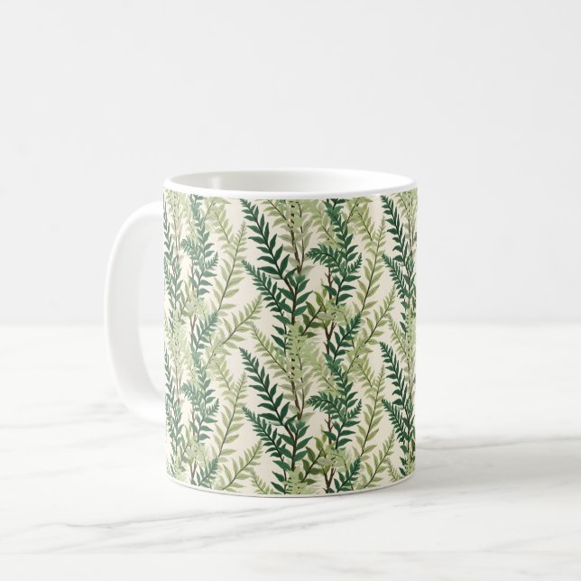 Fern Fronds Kaffeetasse (Vorderseite Links)
