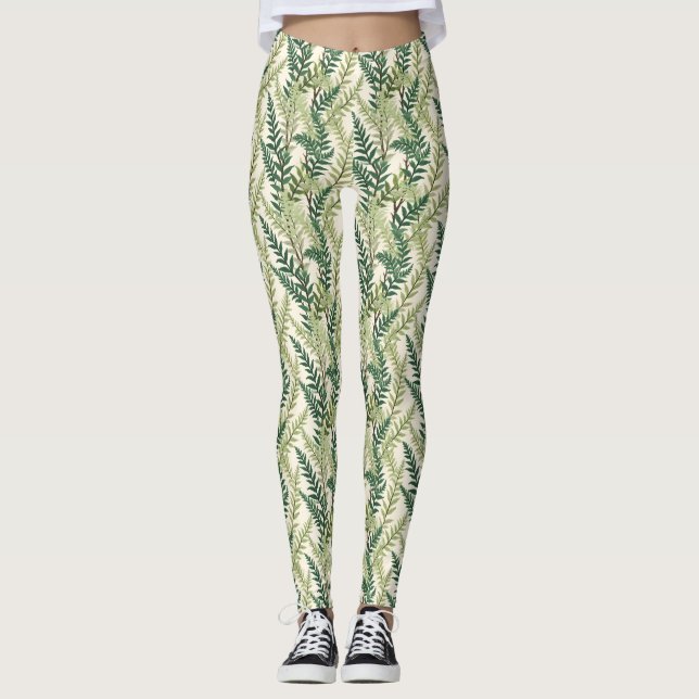 Fern Fronds Leggings (Vorderseite)