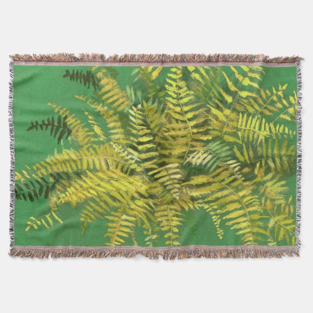 Fern, Fronten, Blumengrün, goldgelb Decke (Vorderseite)