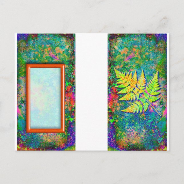 Fern-Gepäckmarke Postkarte (Vorderseite)