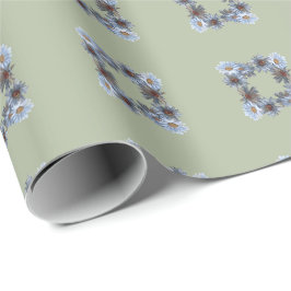 Fern green floral Gift Wrapping paper Geschenkpapier