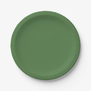 Fern Green Solid Color Pappteller