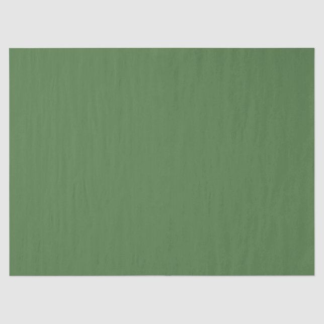 Fern Green Solid Color Seidenpapier (Vorderseite)