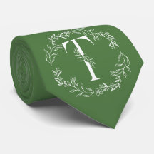 Fern Grün Farbig Monogramm Herrenanzugbegleiter