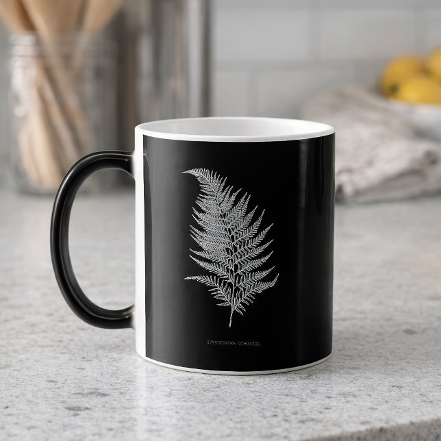 Fern - Gymnogramma Ochracea - Röntgenwirkung - 02 Verwandlungstasse (Ochre Fern Frond, Gymnogramma Ochracea. Color Morph Mug)