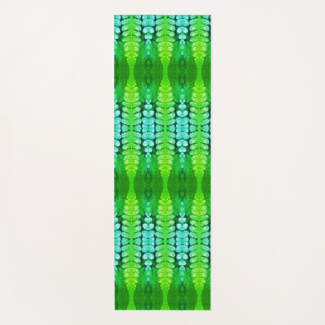 Fern Ikat 3 x GL Yogamatte (Vorderseite)