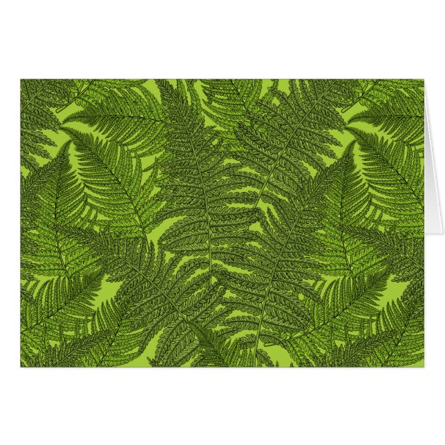 Fern in grün (Vorderseite (Horizontal))