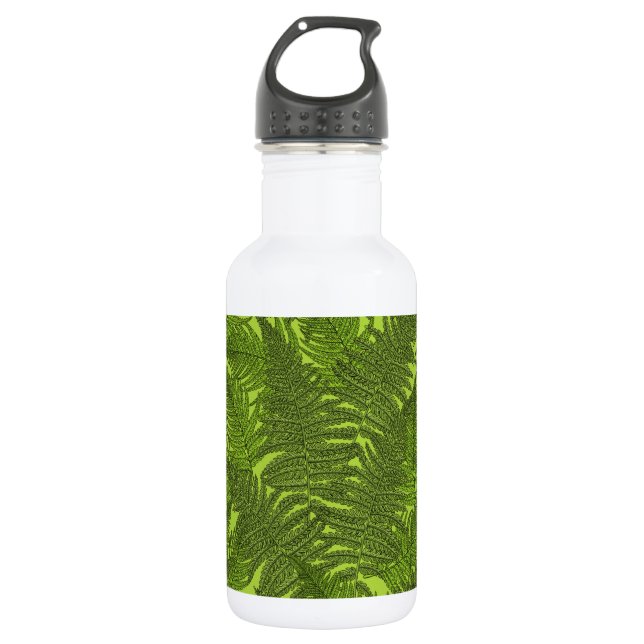 Fern in grün edelstahlflasche (Vorderseite)