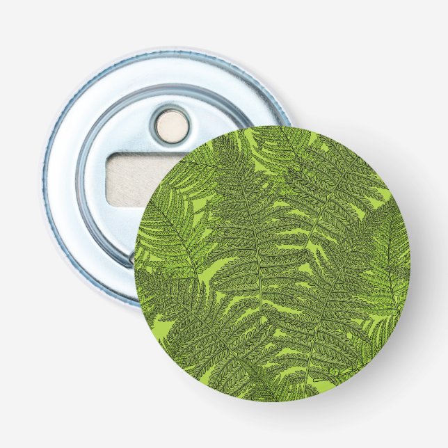 Fern in grün flaschenöffner (Vorderseite)