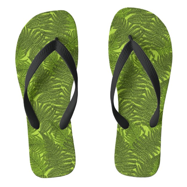Fern in grün flip flops (Fußbett)