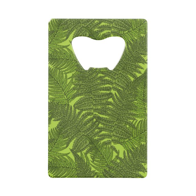 Fern in grün geldbeutel flaschenöffner (Vorderseite)