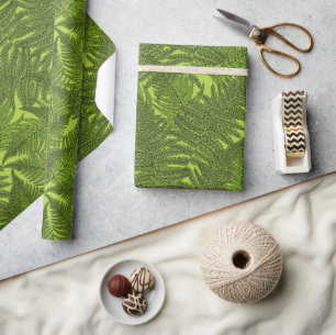 Fern in grün geschenkpapier