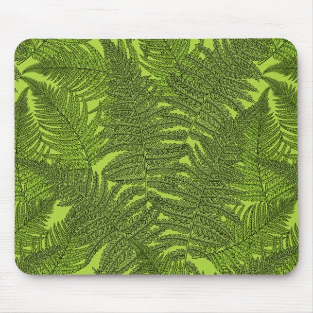 Fern in grün mousepad (Vorne)