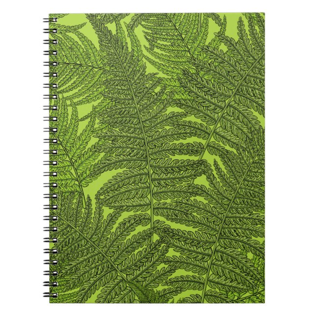 Fern in grün notizblock (Vorderseite)