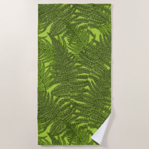 Fern in grün strandtuch