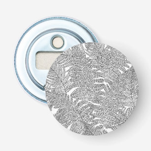 Fern in Schwarz und Weiß Flaschenöffner