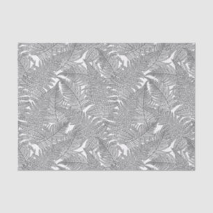 Fern in Schwarz und Weiß Seidenpapier