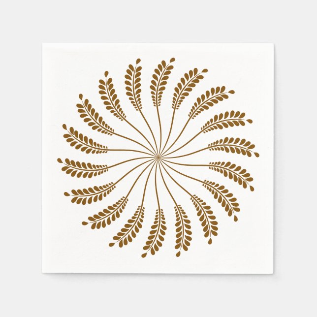 Fern Leaf Cyclone Napkins Serviette (Vorderseite)