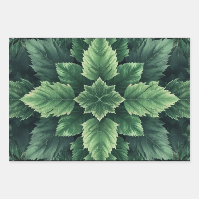 Fern Leaf Geschenkpapier Set (Vorderseite)