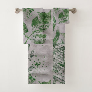 Fern Leaf Malerei Art Badetuch Set
