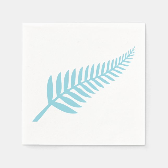 Fern Leaf Silhouette Napkins Serviette (Vorderseite)