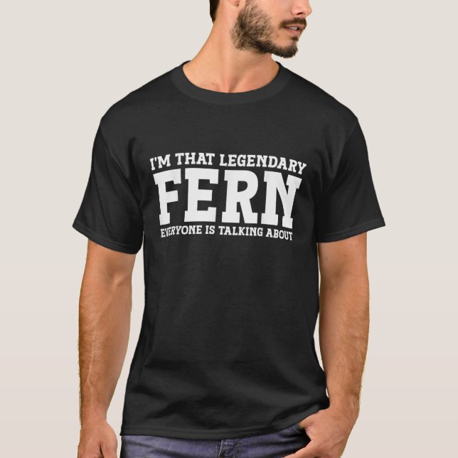 Fern Persönlicher Name Frauen Girl Funny Fern T-Shirt (Vorderseite)