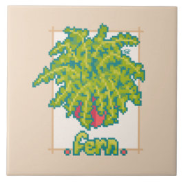 Fern Pixelart  Fliese