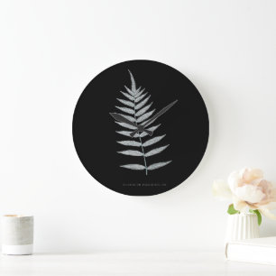 Fern - Polypodyum Fraxinifolium - Röntgeneffekt -0 Große Wanduhr