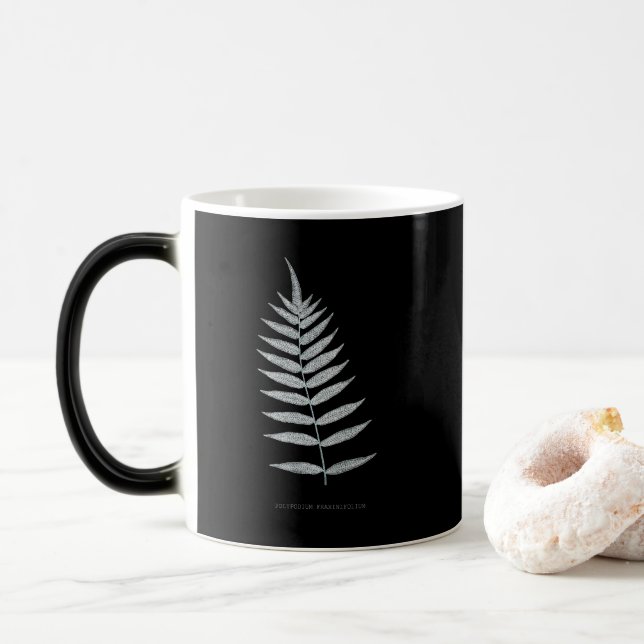 Fern - Polypodyum Fraxinifolium - Röntgeneffekt -0 Verwandlungstasse (Mit Donut)