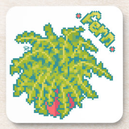 Fern, varen Pixelart, Pixel Art Getränkeuntersetzer