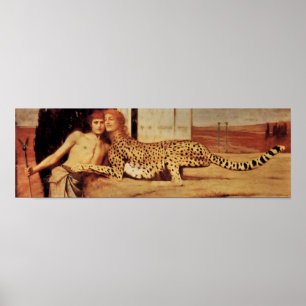Fernand Khnopff - Die Zärtlichkeit der Sphinx Poster