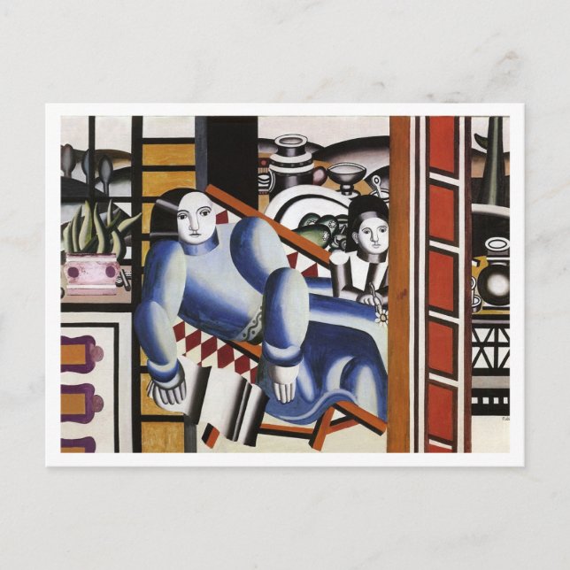 Fernand Léger, 1922, La femme et l'enfant, Modern Postkarte (Vorderseite)